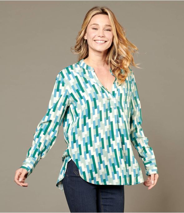 MILA SCALA DUCK Damen Viskose Bluse - Winter-Essentials - Storiatipic