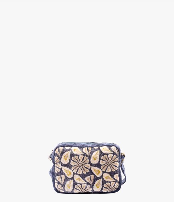 NIGHT VELVET ADELIE Kleine viscose, katoen, leren tas voor dames 21 x 15 x 5 cm - Benodigdheden voor de winter - Storiatipic