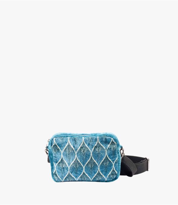 NIGHT VELVET DUCK Kleine Tasche aus Viskose, Baumwolle, Leder für Damen 21 x 15 x 5 cm - Winter-Essentials - Storiatipic