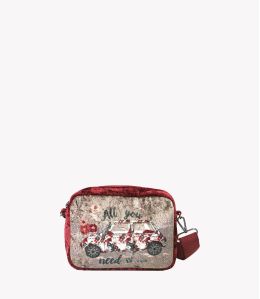 NIGHT VELVET MINI Petit sac en Viscose, coton, cuir pour Femme 21 x 15 x 5 cm - 1