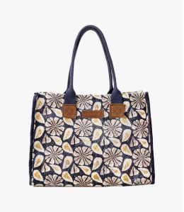 POP VELVET ADELIE Sac en Viscose, coton, cuir pour Femme 40 x 30 x 15 cm - Essentiels d'hiver - Storiatipic