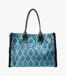 POP VELVET CANARD Viscosa, Algodón, AQ, Bolso de Piel para Mujer 40 x 30 x 15 cm - Winter Essentials - Storiatipic