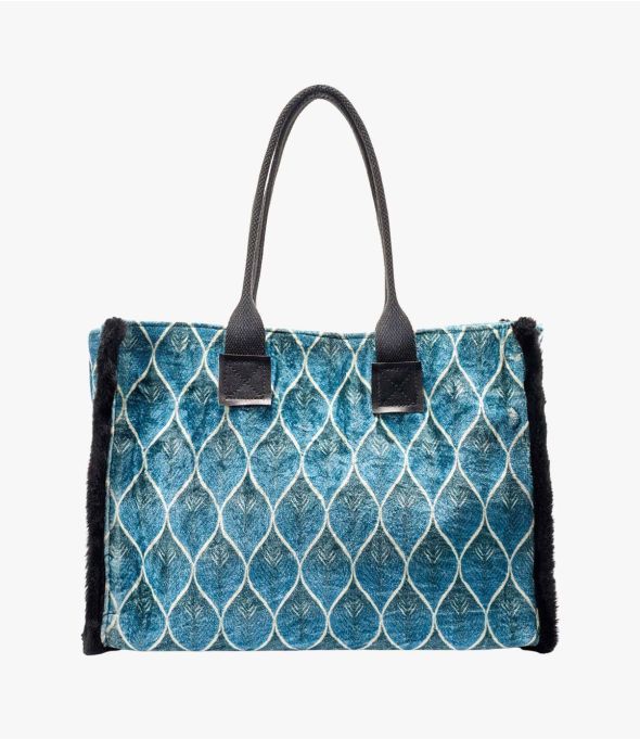 POP VELVET CANARD Sac en Viscose, coton, AQ, cuir pour Femme 40 x 30 x 15 cm - Essentiels d'hiver - Storiatipic