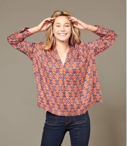 SARA KALEI CARMIN Blouse en Viscose pour Femme - 1