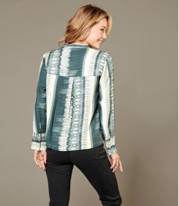 SARA PIANO GRIS Blouse en Viscose pour Femme - Essentiels d'hiver - Storiatipic SARA PIANO GRIS Blouse en Viscose pour Femme - Essentiels d'hiver - Storiatipic
