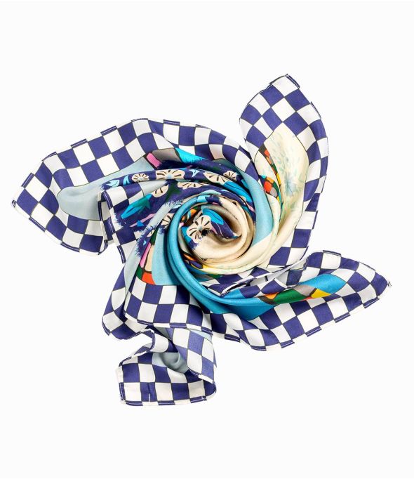 TAKE Bandana en Soie pour Femme 65 x 65 cm - Essentiels d'hiver - Storiatipic