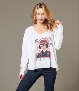 VIKI PEPITA PRUNE T-shirt en Coton pour Femme - 1