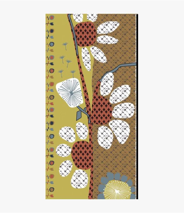 Bufanda de Lana AUBE con Bordado para Mujer 100 x 200 cm - Winter Essentials - Storiatipic