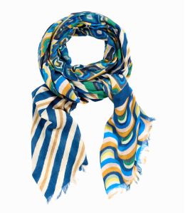 CECILE Foulard en Laine, soie pour Femme 70 x 190 cm - 4