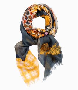 GINETE Foulard en Laine, soie pour Femme 70 x 190 cm - 4