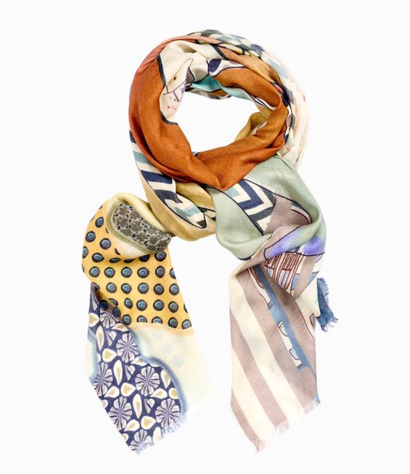 JUDITH Lana, Bufanda de seda para mujer 100 x 200 cm - Winter Essentials - Storiatipic