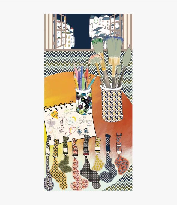 JUDITH Lana, sciarpa di seta da donna 100 x 200 cm - Essenziali per l'inverno - Storiatipic