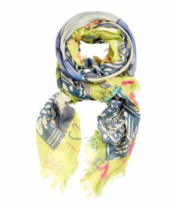 PEPITA Foulard en Laine, coton pour Femme 140 x 140 cm - 2