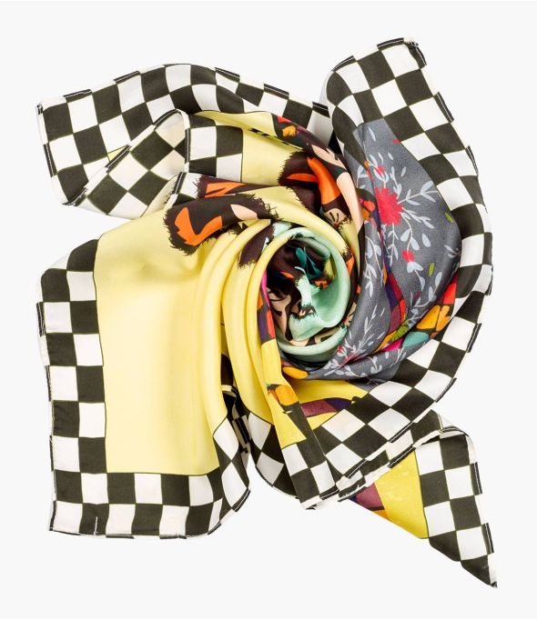 TAKE Bandana in seta da donna 65 x 65 cm - Essenziali per l'inverno - Storiatipic