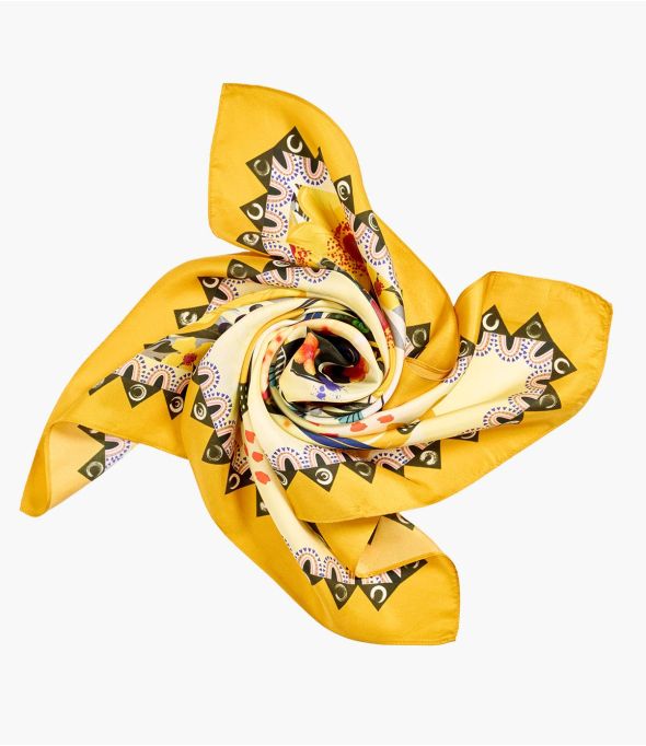 TIFEN Women's Silk Bandana 65 x 65 cm - Winter Essentials - Storiatipic