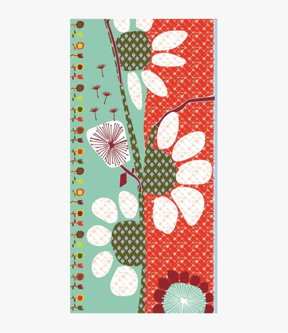 AUBE Wollschal, Stickerei für Damen 100 x 200 cm - Winter-Essentials - Storiatipic