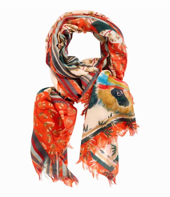MARCY Foulard en Laine pour Femme 90 x 200 cm - Winter Essentials - Storiatipic