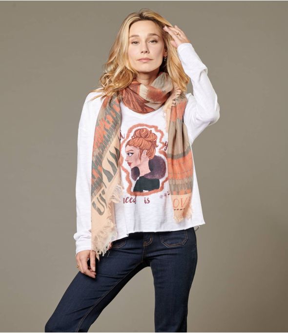 PEPITA Foulard en Laine, coton pour Femme 140 x 140 cm - Winter Essentials - Storiatipic