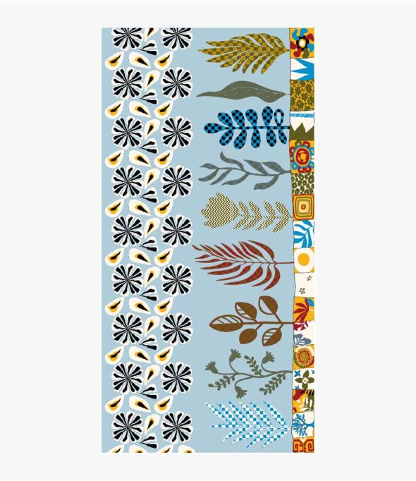 ADELIE Wollen sjaal met borduursel voor dames 100 x 200 cm - Benodigdheden voor de winter - Storiatipic