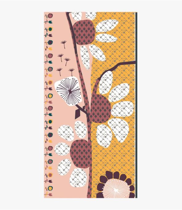 Bufanda de Lana AUBE con Bordado para Mujer 100 x 200 cm - Winter Essentials - Storiatipic