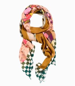 GENJI Foulard en Laine, soie pour Femme 70 x 190 cm - 9