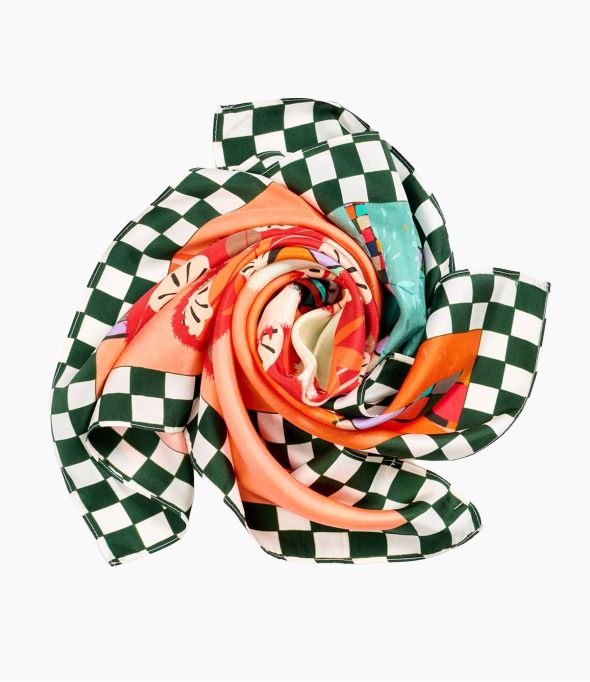 TAKE Bandana in seta da donna 65 x 65 cm - Essenziali per l'inverno - Storiatipic