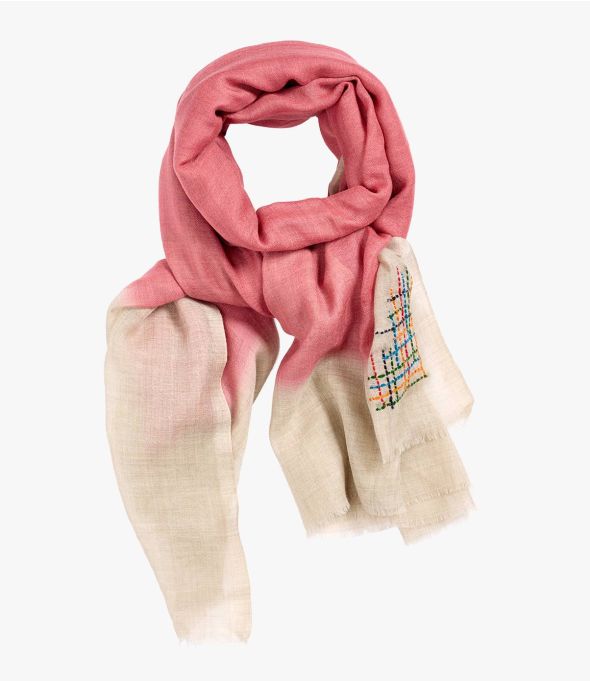FEU Wool, Silk Scarf for Women 140x200 cm - Winter Essentials - Storiatipic