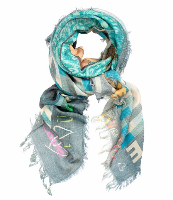 PEPITA Cuadrado Grande de Lana y Algodón para Mujer 140 x 140 cm - Winter Essentials - Storiatipic