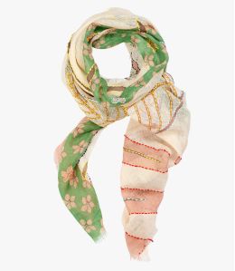 ARLETE in lino, ricamo per Donna 80 x 190 CM - - Storiatipic ARLETE in lino, ricamo per Donna 80 x 190 CM - - Storiatipic