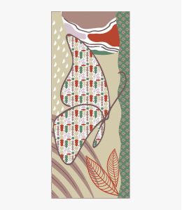 ARLETE in lino, ricamo per Donna 80 x 190 CM - - Storiatipic ARLETE in lino, ricamo per Donna 80 x 190 CM - - Storiatipic