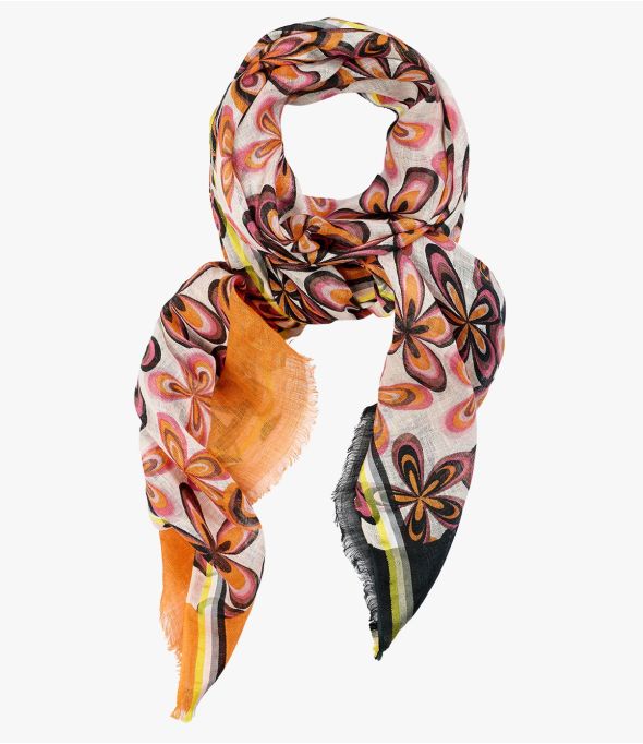 COLINE en lin, jacquard pour Femme 80 x 190 CM - - Storiatipic