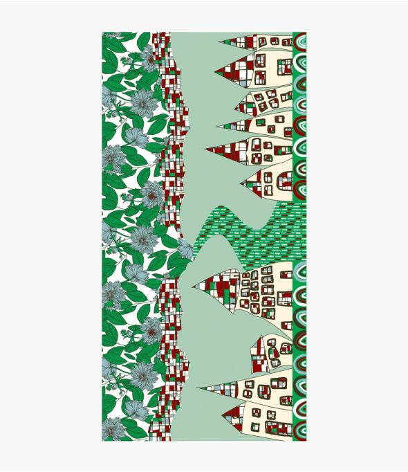 ELODY in modal, zijde voor dames 100 x 200 cm - - Storiatipic