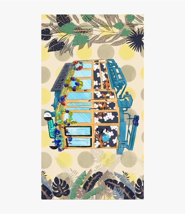 FIESTA en modal, soie pour Femme 100 x 180 CM - - Storiatipic