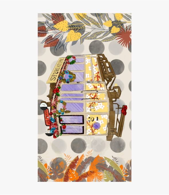 FIESTA en modal, soie pour Femme 100 x 180 CM - 3