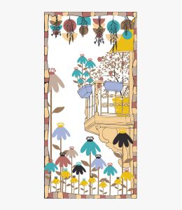 GARDEN en modal, soie pour Femme 110 x 200 CM - 3