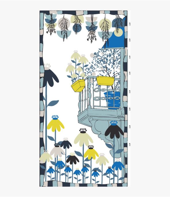 GARDEN en modal, soie pour Femme 110 x 200 CM - 1