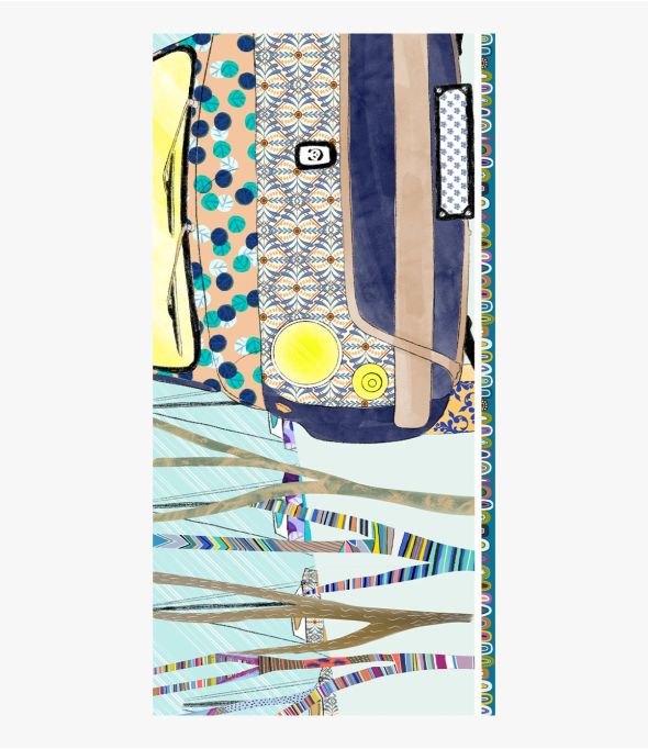 LORETTE Baumwolle, Jacquard für Damen 100 x 200 CM - 1