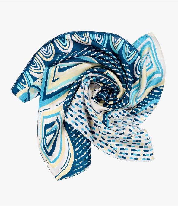 TILDA Bandana en soie pour Femme 65 x 65 CM - - Storiatipic