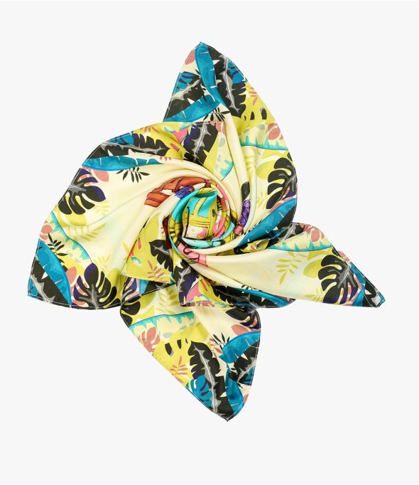 Seta TONKA da donna 65 x 65 CM - - Storiatipic