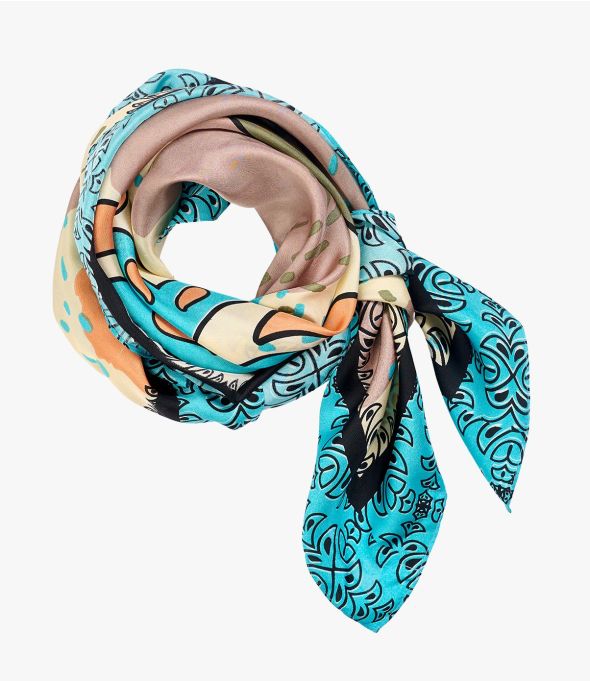 TOSCANA Seda para Mujer 110 x 110 CM - - Storiatipic