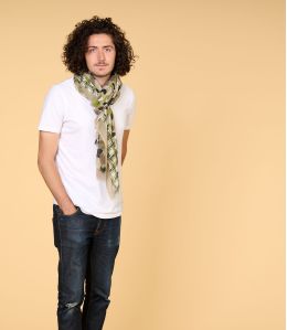 ERIC Foulard en coton pour Homme 100 x 200 CM - 1