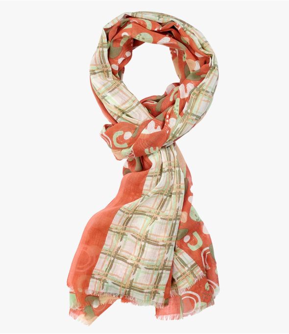 ERIC Foulard en coton pour Homme 100 x 200 CM - - Storiatipic