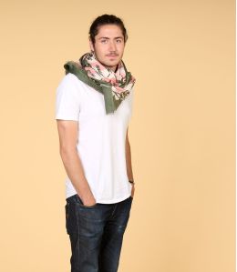 PETER Foulard en bambou, coton pour Homme 100 x 200 CM - 5