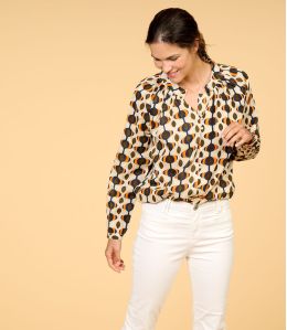 AGNES DECO ORANGE cotone da Donna - - Storiatipic