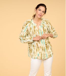 AGNES DYE CAMEL Blouse en coton pour Femme - 1