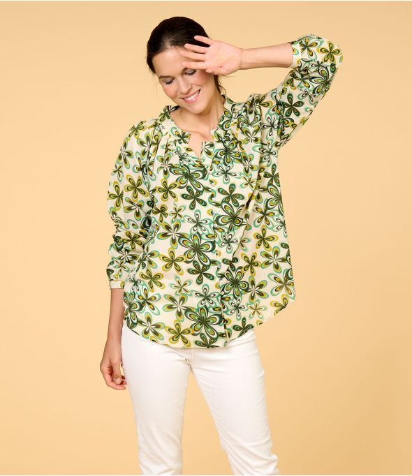 AGNES DAISY GREEN in cotone da Donna - - Storiatipic