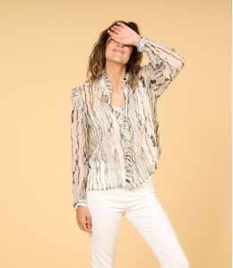 CLAIRE EAU CIEL in viscose voor vrouwen - - Storiatipic CLAIRE EAU CIEL in viscose voor vrouwen - - Storiatipic