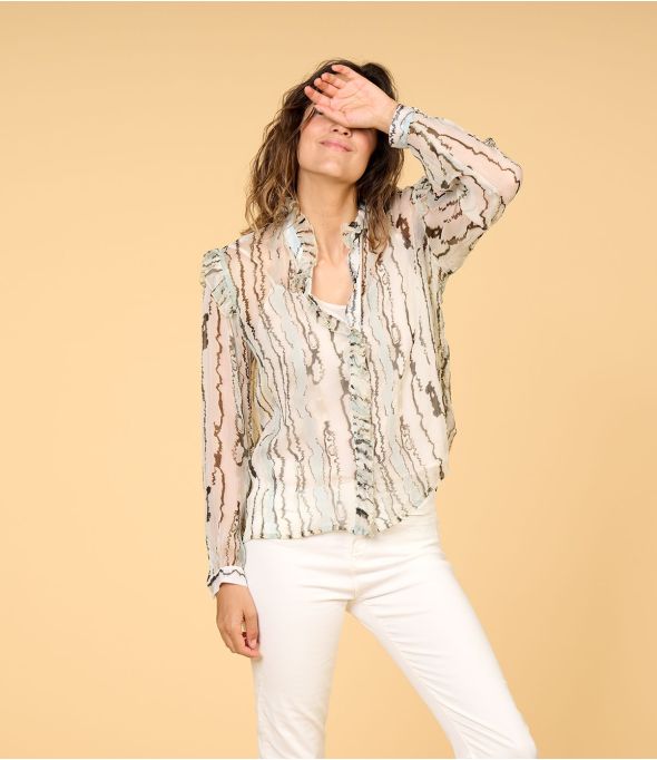 CLAIRE EAU CIEL en viscose pour Femme - 1