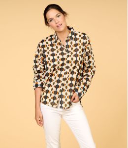COSY DECO ORANGE in katoen voor dames - - Storiatipic COSY DECO ORANGE in katoen voor dames - - Storiatipic