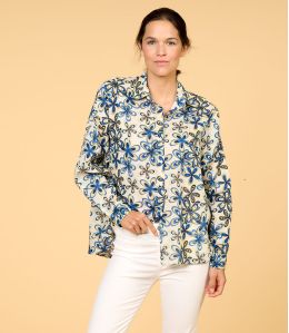 ACCOGLIENTE MARGHERITA BLU in cotone per Donna - - Storiatipic ACCOGLIENTE MARGHERITA BLU in cotone per Donna - - Storiatipic